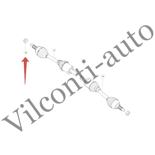 ГАЙКА ПРИВОДНОГО ВАЛА TANK 500 09310058 100% ОРИГИНАЛ