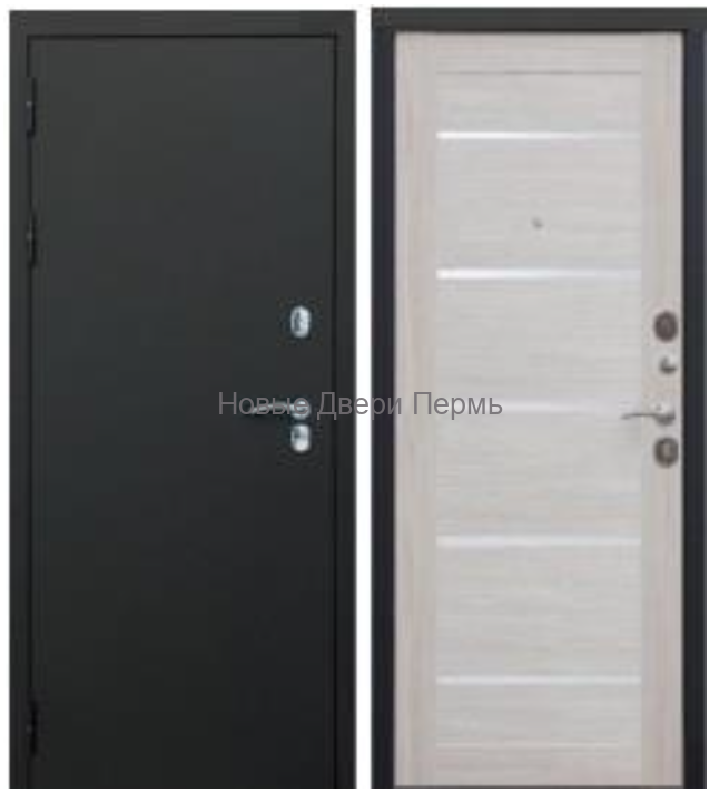 Входная дверь Аляска Царга Медь Белый венге – металлическая утеплённая дверь с замками Guardian