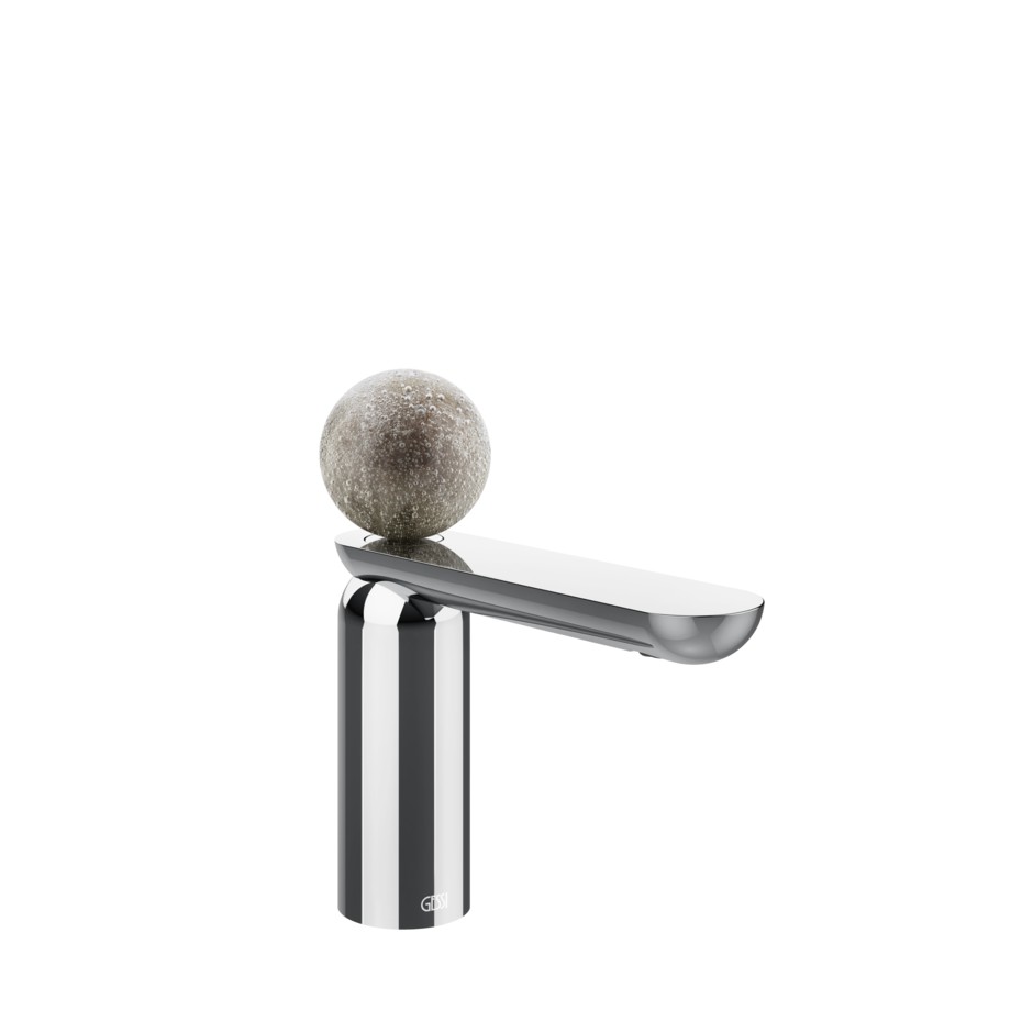 Смеситель для раковины Gessi Perle 74651 низкий с донным клапаном и вентилем из муранского стекла Pulegoso ФОТО