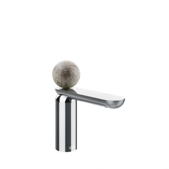 Смеситель для раковины Gessi Perle 74651 низкий с донным клапаном и вентилем из муранского стекла Pulegoso схема 6