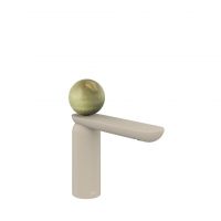 Смеситель для раковины Gessi Perle 74551 низкий с донным клапаном и вентилем из камня Onyx Green схема 12