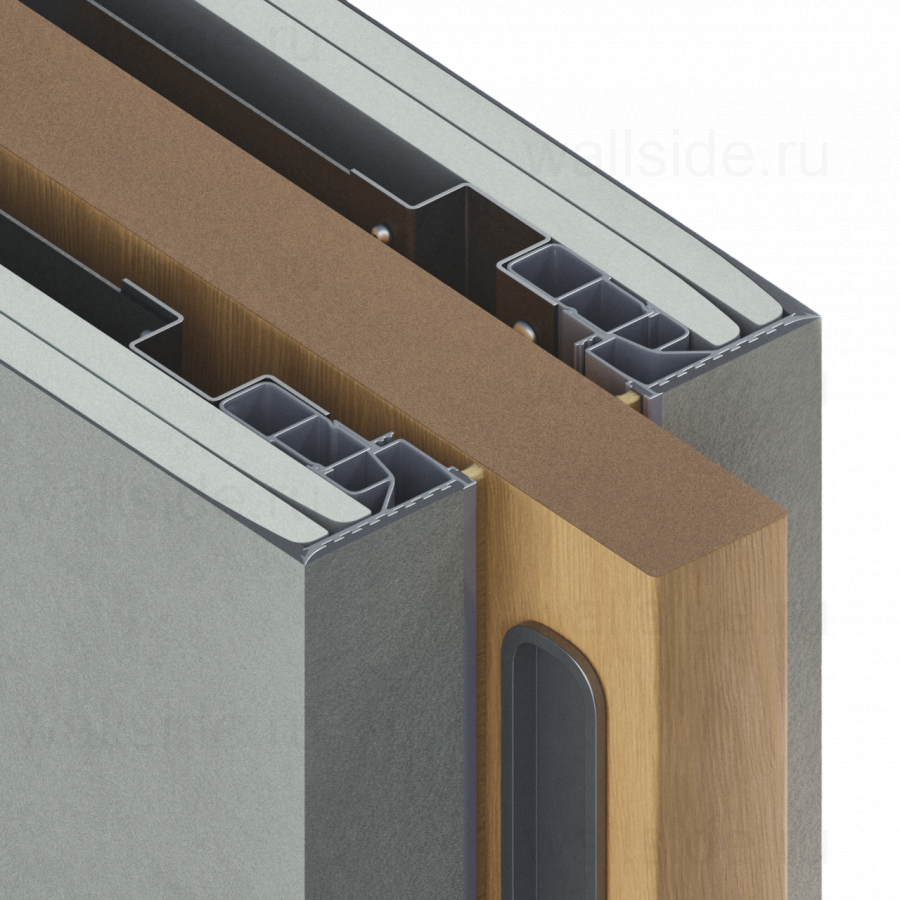 Пенал Penalbox Wood Single Plaster высотой 2700 мм