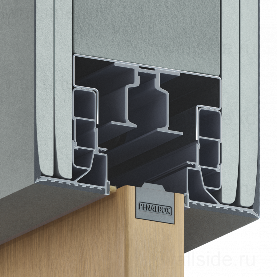 Пенал Penalbox Wood Single Plaster высотой 3000 мм