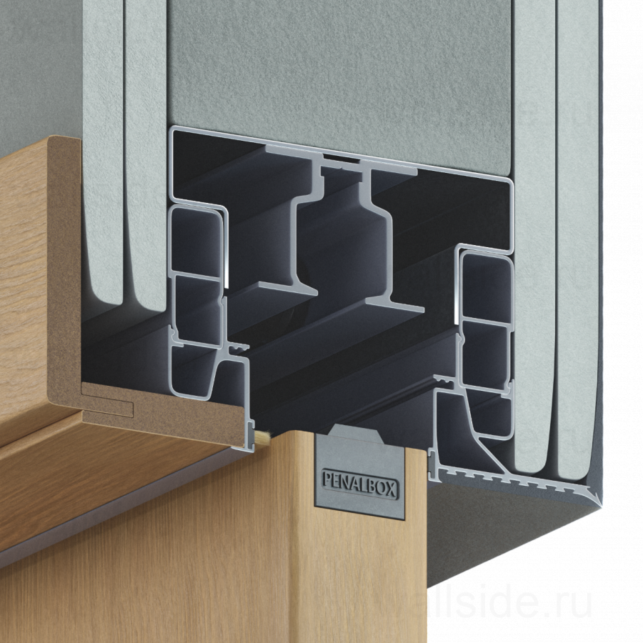 Пенал Penalbox Wood Single Lux/Plaster высотой 2400 мм