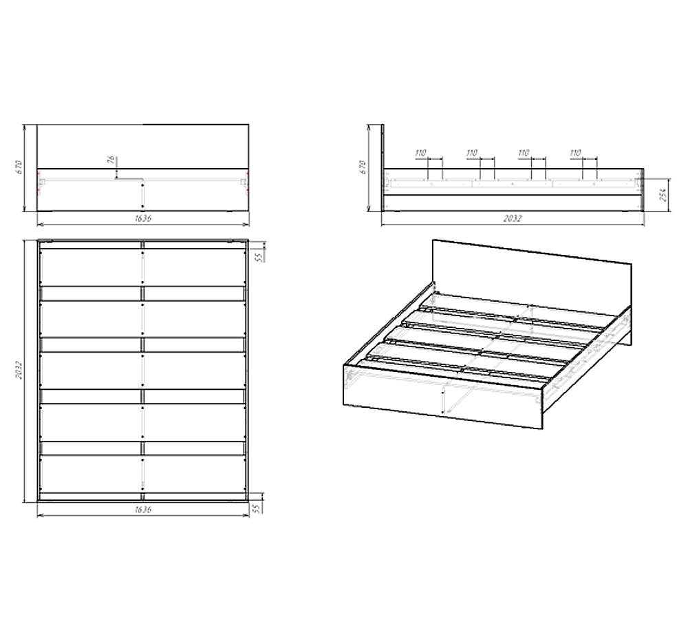 Кровать АЙРИ КР-002