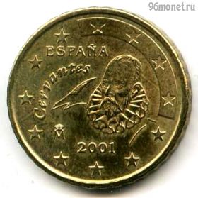 Испания 10 евроцентов 2001