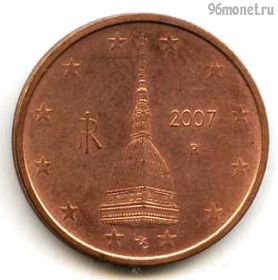 Италия 2 евроцента 2007