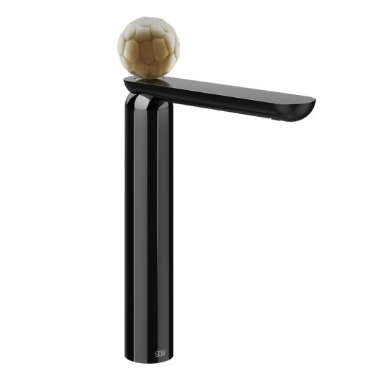 Смеситель для раковины Gessi Perle 74404 высокий без донного клапана с вентилем из из муранского стекла Battuto схема 3