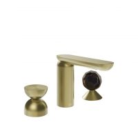 Смеситель для раковины Gessi Perle 74928 без донного клапана с металлическим вентилем-полусферой и вентилем-сферой из муранского стекла Sfaccettato схема 5 Смеситель для раковины Gessi Perle 74928 без донного клапана с металлическим вентилем-полусферой и вентилем-сферой из муранского стекла Sfaccettato схема 5