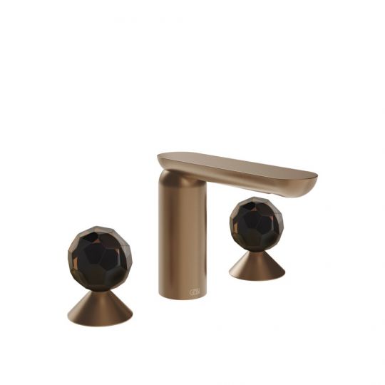 Смеситель для раковины Gessi Perle 74225 без донного клапана с вентилями-сферами из муранского стекла Sfaccettato схема 7