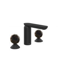 Смеситель для раковины Gessi Perle 74225 без донного клапана с вентилями-сферами из муранского стекла Sfaccettato схема 10