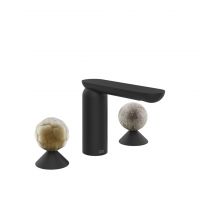 Смеситель для раковины Gessi Perle 74465 без донного клапана с вентилями-сферами из муранского стекла Battuto и Pulegoso схема 10