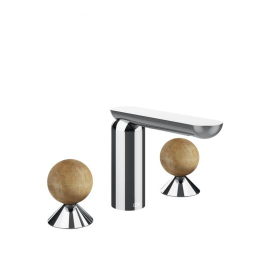 Смеситель для раковины Gessi Perle 74335 без донного клапана с вентилями-сферами из камня Onyx Cola схема 6 Смеситель для раковины Gessi Perle 74335 без донного клапана с вентилями-сферами из камня Onyx Cola схема 6