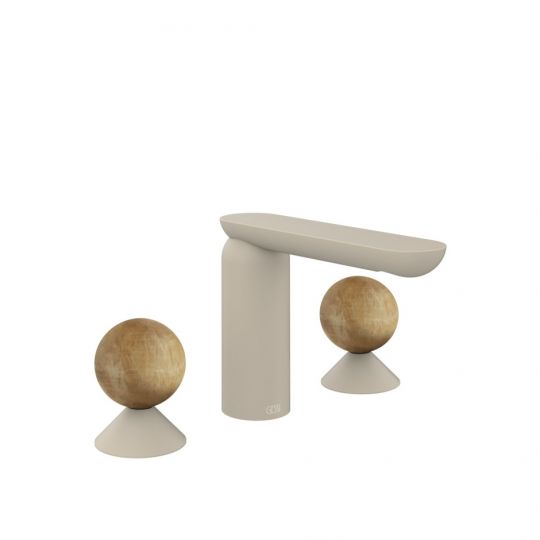 Смеситель для раковины Gessi Perle 74335 без донного клапана с вентилями-сферами из камня Onyx Cola схема 12 Смеситель для раковины Gessi Perle 74335 без донного клапана с вентилями-сферами из камня Onyx Cola схема 12