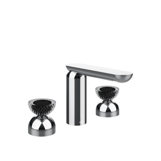 Смеситель для раковины Gessi Perle 74776 без донного клапана с вентилями-полусферами из муранского стекла Balloton схема 6