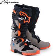 Мотоботы Alpinestars Tech 7 Enduro S25, оранжевые с серым