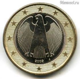 Германия 1 евро 2002 J
