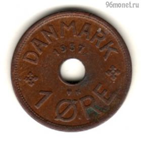 Дания 1 эре 1937 N-GJ