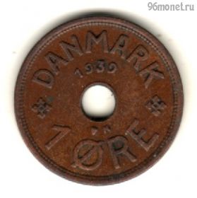 Дания 1 эре 1939 N-GJ