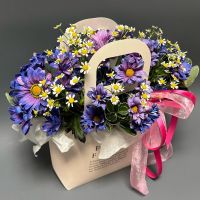 Микс ромашек в сумочке
