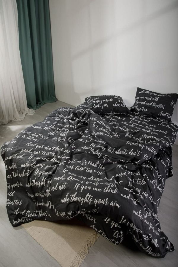 Бязь [в ассортименте] Леттеринг постельное белье