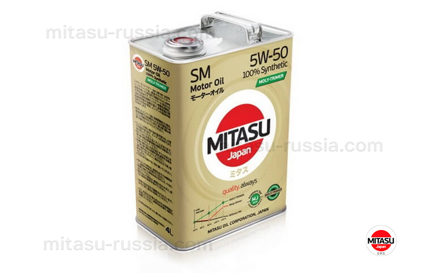 MITASU MOLY-TRiMER SM 5W-50, 4л