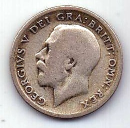 6 пенсов 1921 Великобритания