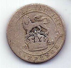 6 пенсов 1921 Великобритания