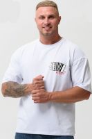 8579 футболка оверсайз мужская [белый+гармонь]