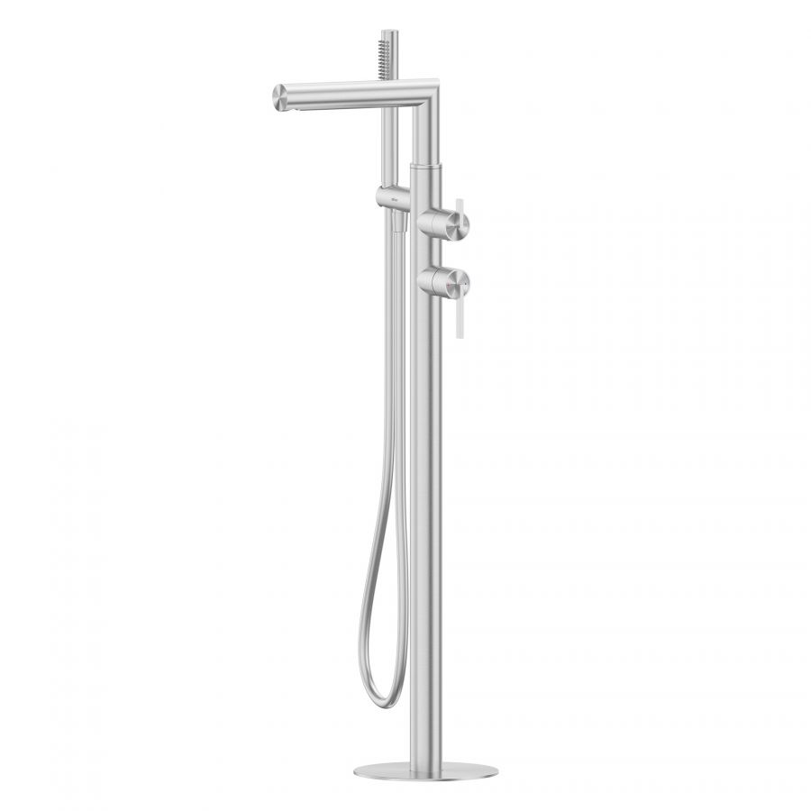 Смеситель ABBER Perfekte 316 AF8A15BST напольный для ванны, сталь брашированная