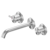 Смеситель ABBER Wasser Kreis 316 AF81123BST-L для раковины скрытого монтажа, сталь брашированная