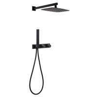 Душевая система ABBER Rund AF8718B скрытого монтажа без излива, черная матовая