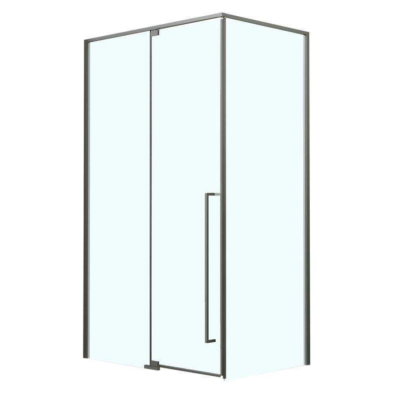 Душевое ограждение Azario MALE 90х90 прозрачное стекло 6мм, профиль графит матовый AZ-J50-90-MGR-CL