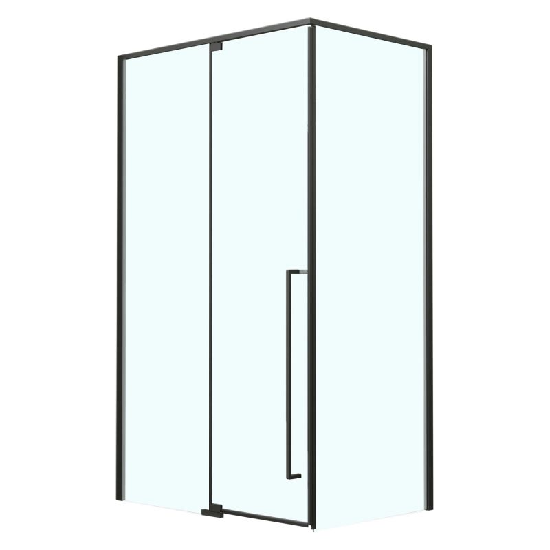 Душевое ограждение Azario MALE 120х80 прозрачное стекло 6мм, профиль черный матовый AZ-J50-12080-MB-CL