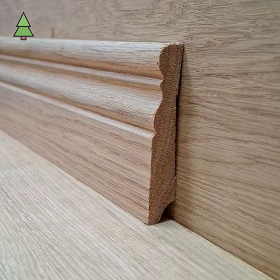 Плинтус из дуба фигурный