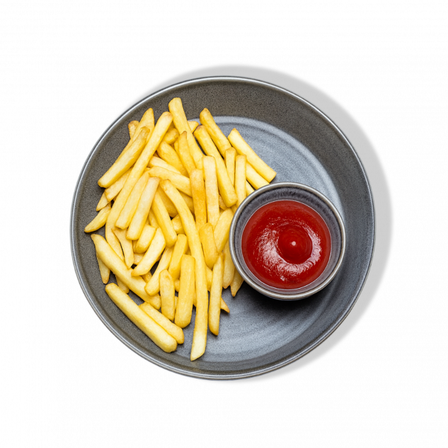 Картофель фри с кетчупом