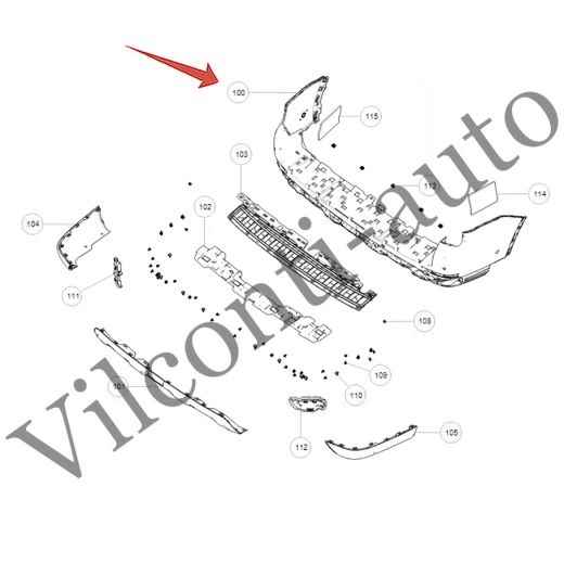 ЗАДНИЙ БАМПЕР TANK 500 2804201XKV3AA 100% ОРИГИНАЛ