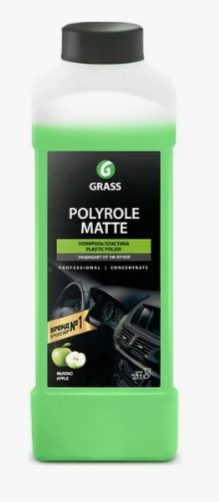 GRASS Полироль-очиститель пластика матовый "Polyrole Matte" яблоко, 1л