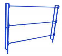 Односторонний настенный стеллаж для хранения 30 пар лыж