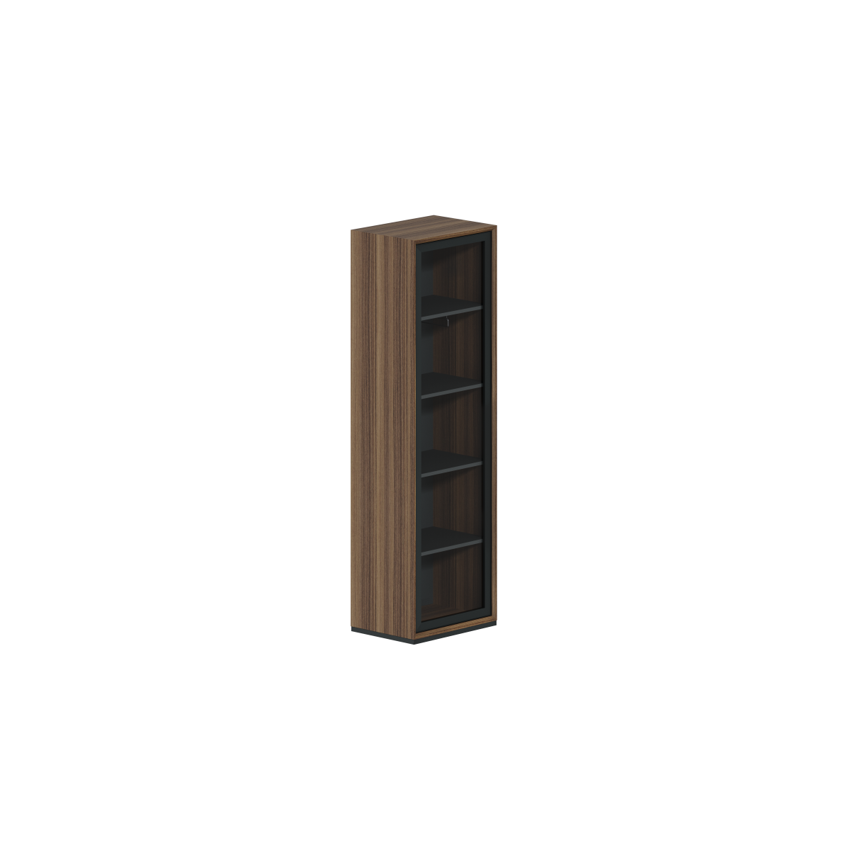 Шкаф 1-секционный 620х450х2060 со стеклом