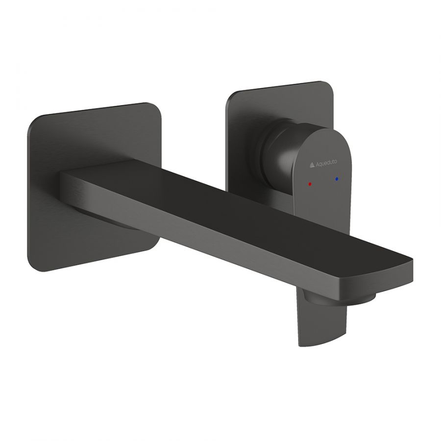 Aqueduto LINHA Смеситель настенного монтажа со скрытой частью, оружейная сталь