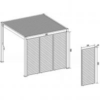Фиксированная горизонтальная боковая панель