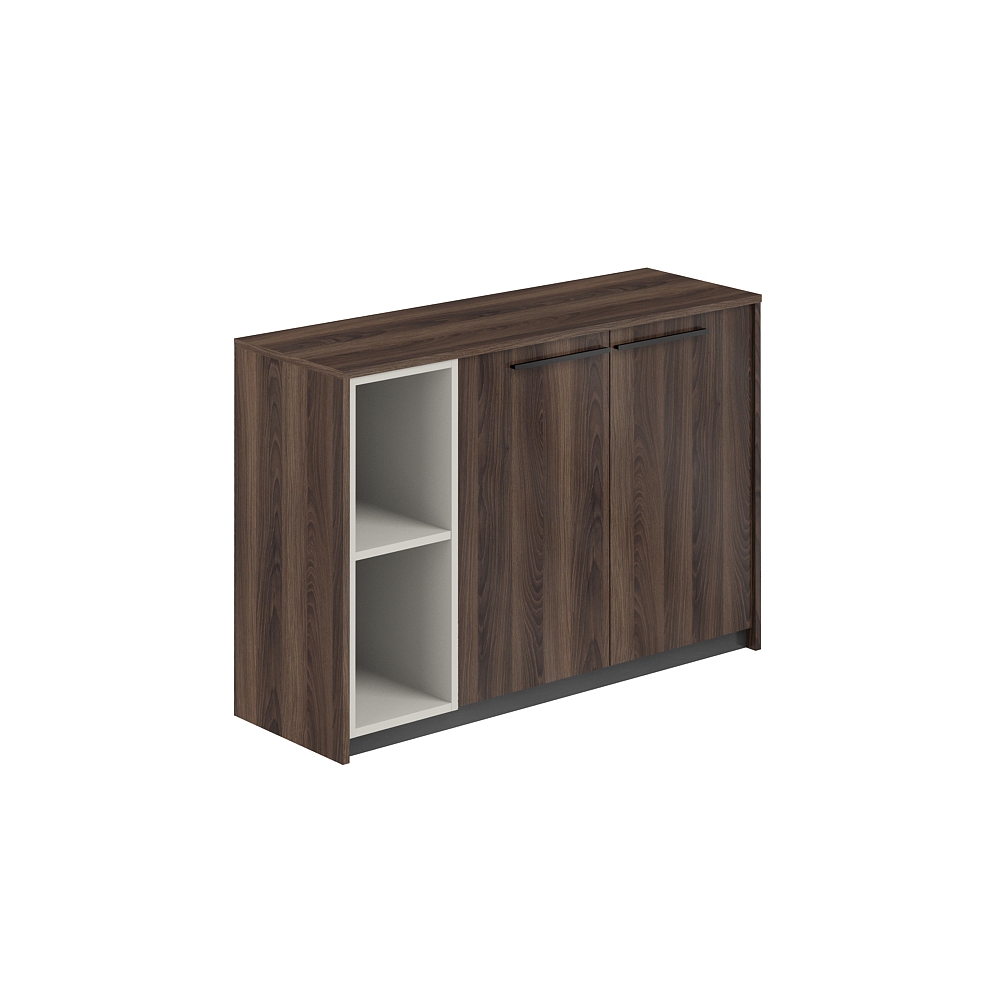 Шкаф низкий со стеллажом, 1240х410х842