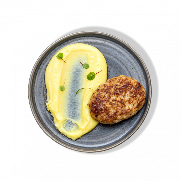 Домашняя котлета с пюре