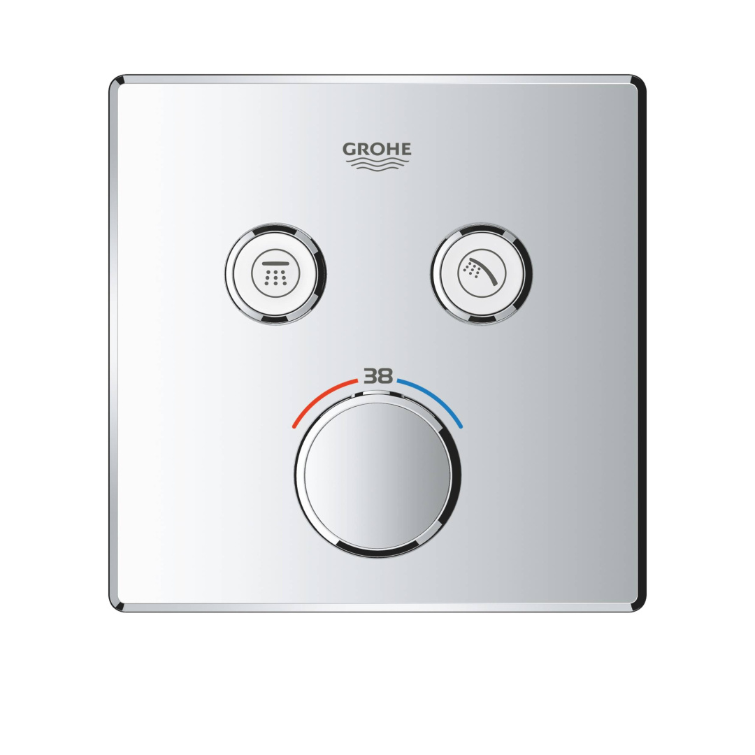 29124000 Grohtherm SmartControl Внешняя часть термостатического смесителя на 2 выхода, хром
