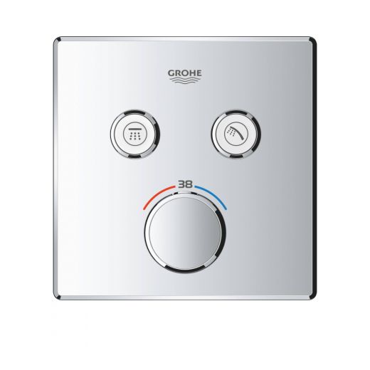 29124000 Grohtherm SmartControl Внешняя часть термостатического смесителя на 2 выхода, хром