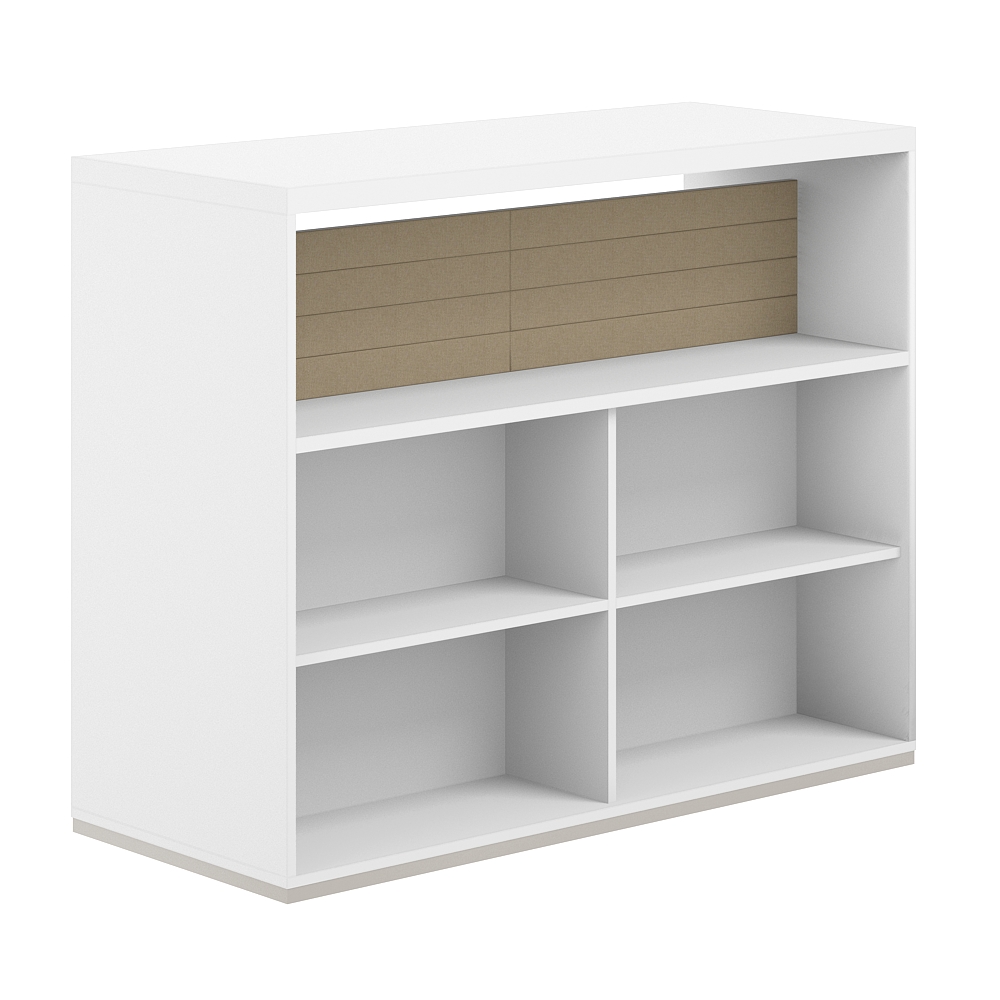 Стеллаж-комбо 2-стор. 1638 с топом, с экраном тканевым низким