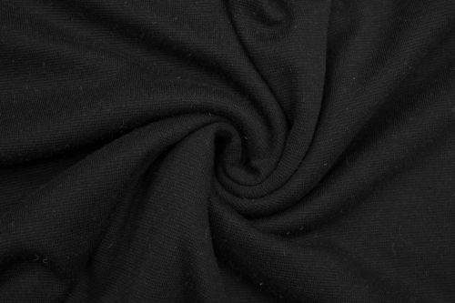 ТРИКОТАЖ ВИСКОЗА С ШЕРСТЬЮ LT12150 Чёрный
