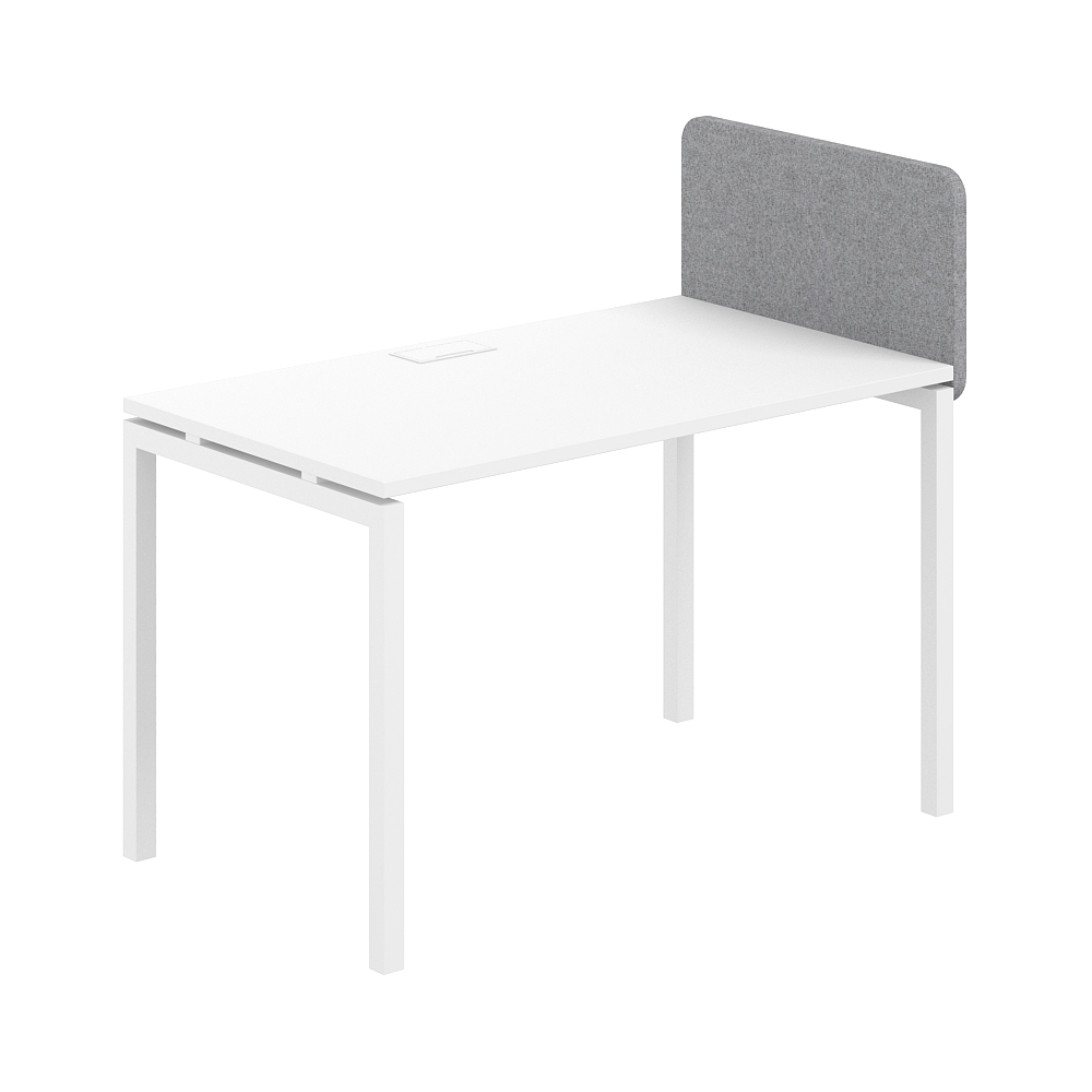 Экран боковой/промежуточный тканевый 700х400(370)х30 (для стола гл.700)