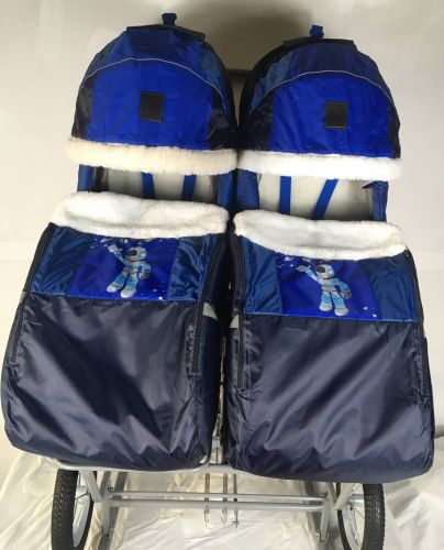 Санки-коляска для двойни (космонавт)